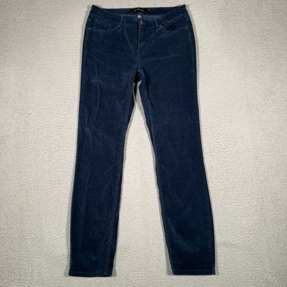 Calvin Klein Pants Womens 31x31 Blue Corduroy 5 Pocket Ultimate Skinny Preppy